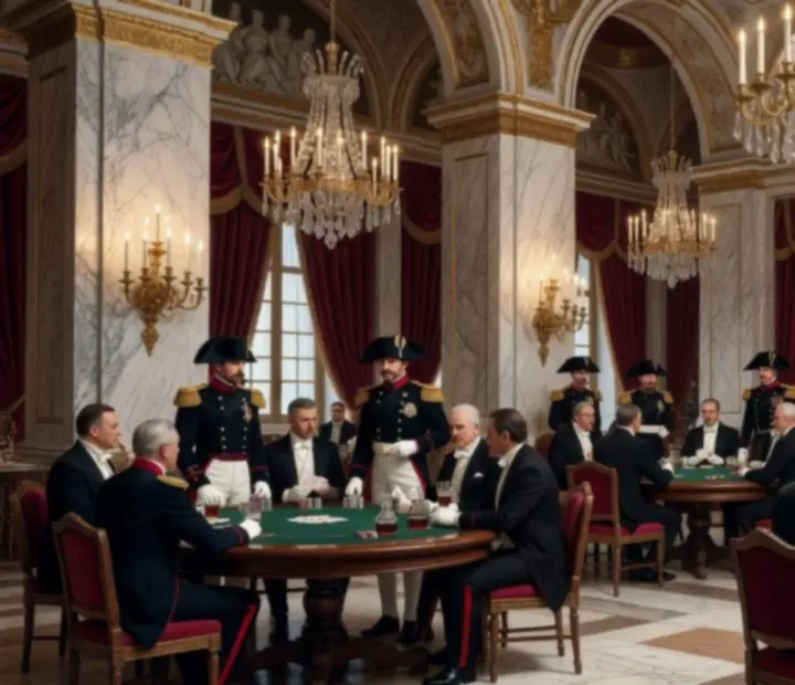 Ambiance Empire Napoléonien lors d&rsquo;une soirée poker