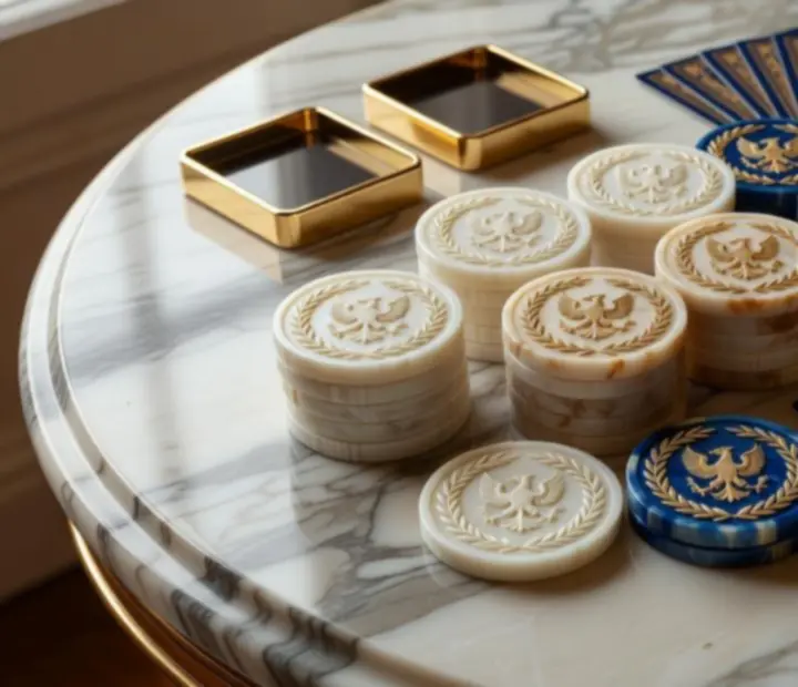 Jetons de poker personnalisés et matériel haut de gamme