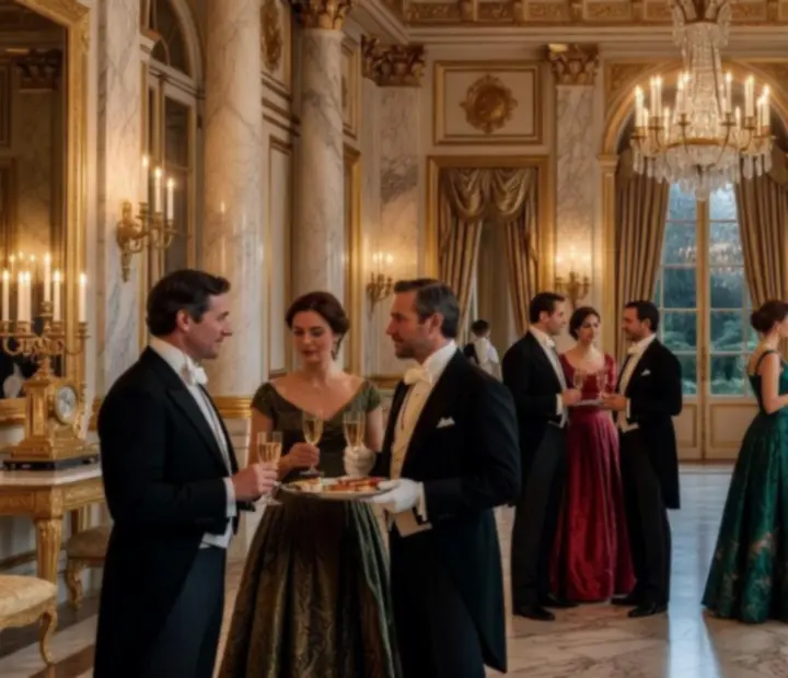 Réception privée exclusive dans un décor Empire Napoléonien