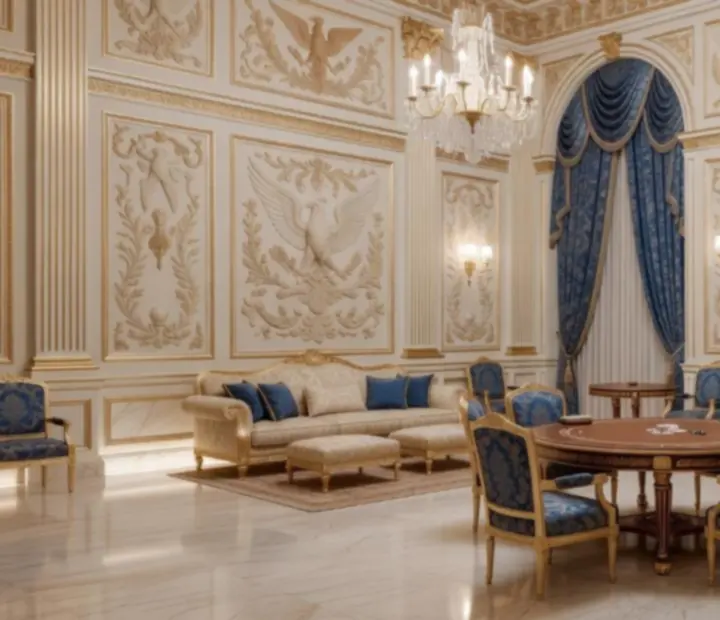 Salon Empire Napoléonien privatisé pour une réception élégante